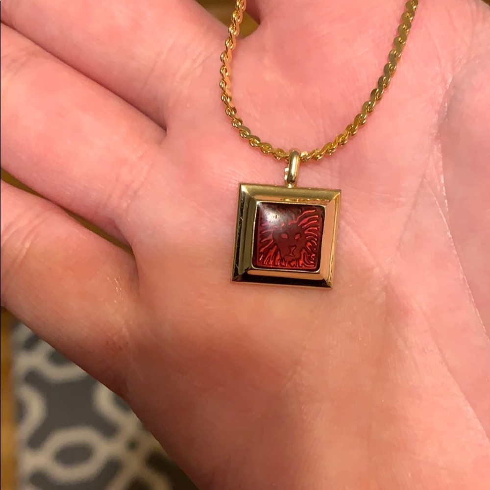 Rare Vintage 1980s Anne Klein Lion Necklace